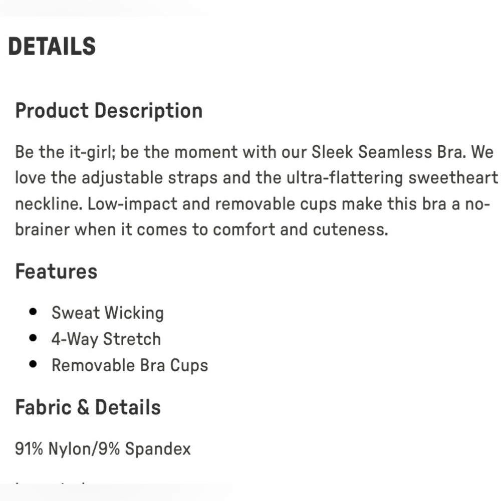 Fabletics Black Sports Bra - Picture 7 of 12